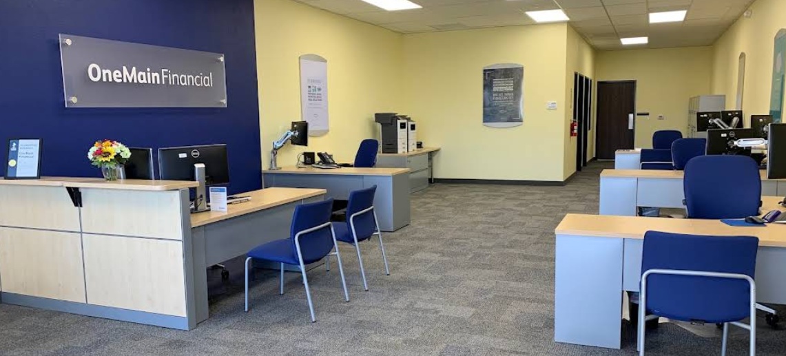 OneMain Financial office: tenant improvement with demolition, occupancy change and ADA restroom compliance